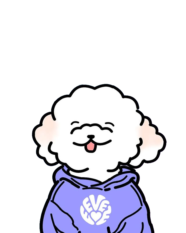 Mascota Eevee Studio dándote la bienvenida a clases de K-pop